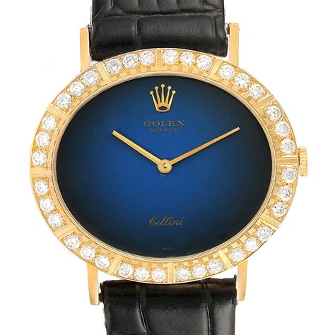 rolex cellini blue|Rolex cellini for women.